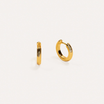 La-Dailie-Earrings-Delicate-Ribbed-Gold-Hoop