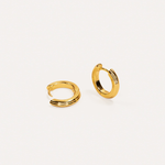 La-Dailie-Earrings-Everyday-Delicate-Ribbed-Gold-Hoop