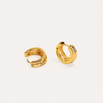 La-Dailie-Jewellery-Gold-Earrings-Chunky-Ribbed-Hoop-6