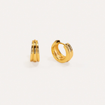 La-Dailie-Jewellery-Gold-Earrings-Chunky-Ribbed-Hoop