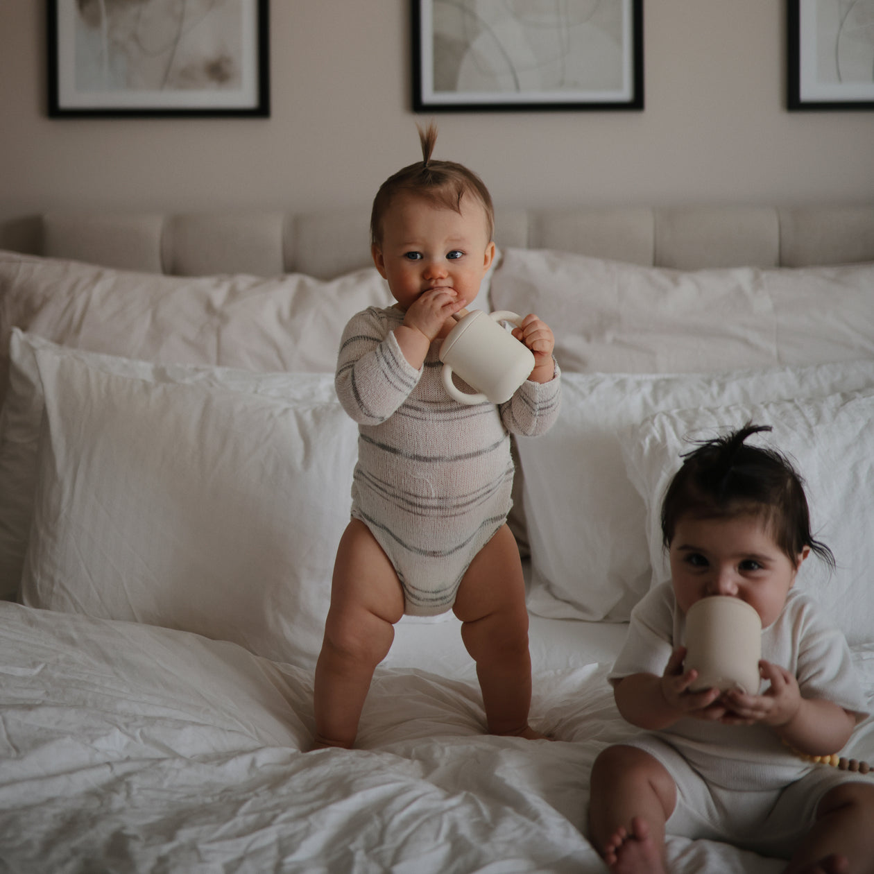Mushie-baby-Training-Cup-Sand