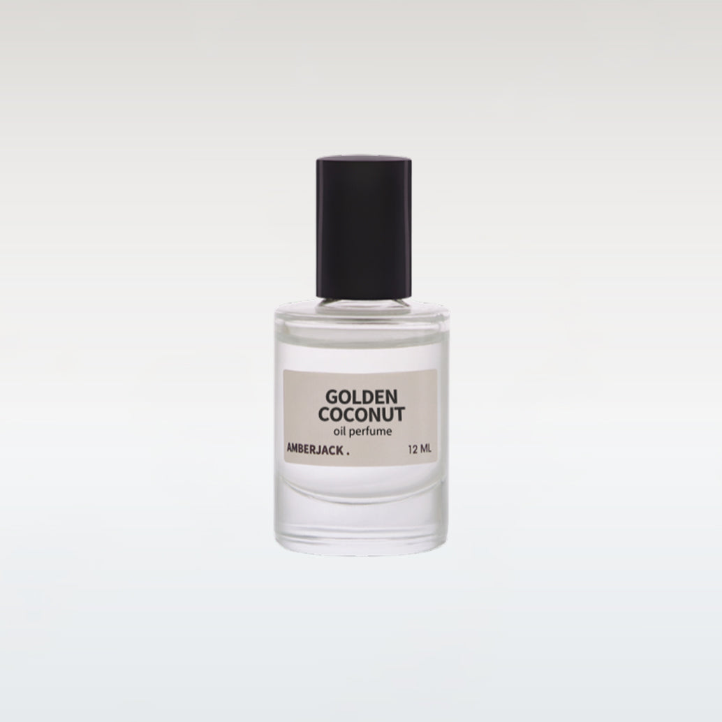 Amberjack Perfume Oil bottle labeled 'Golden Coconut'