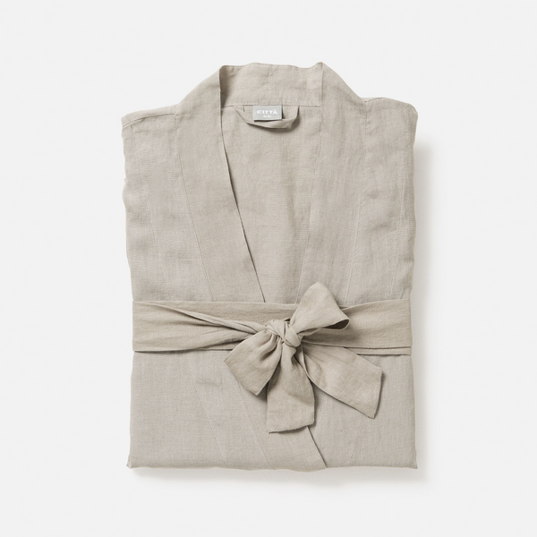 100% Linen Robe - Soft Sage