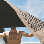 baina-checker-towel-tabac-noir-roman