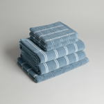 BAINA-Modern-Tartan-Towels-Celeste-Blue-Set