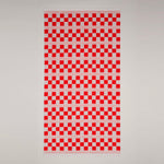 BAINA-Towels-Busby-checkered-Pool-Towel-Ranch-Red-reverse-side