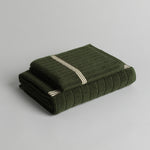 BAINA-towels-Moss-green-towel-set