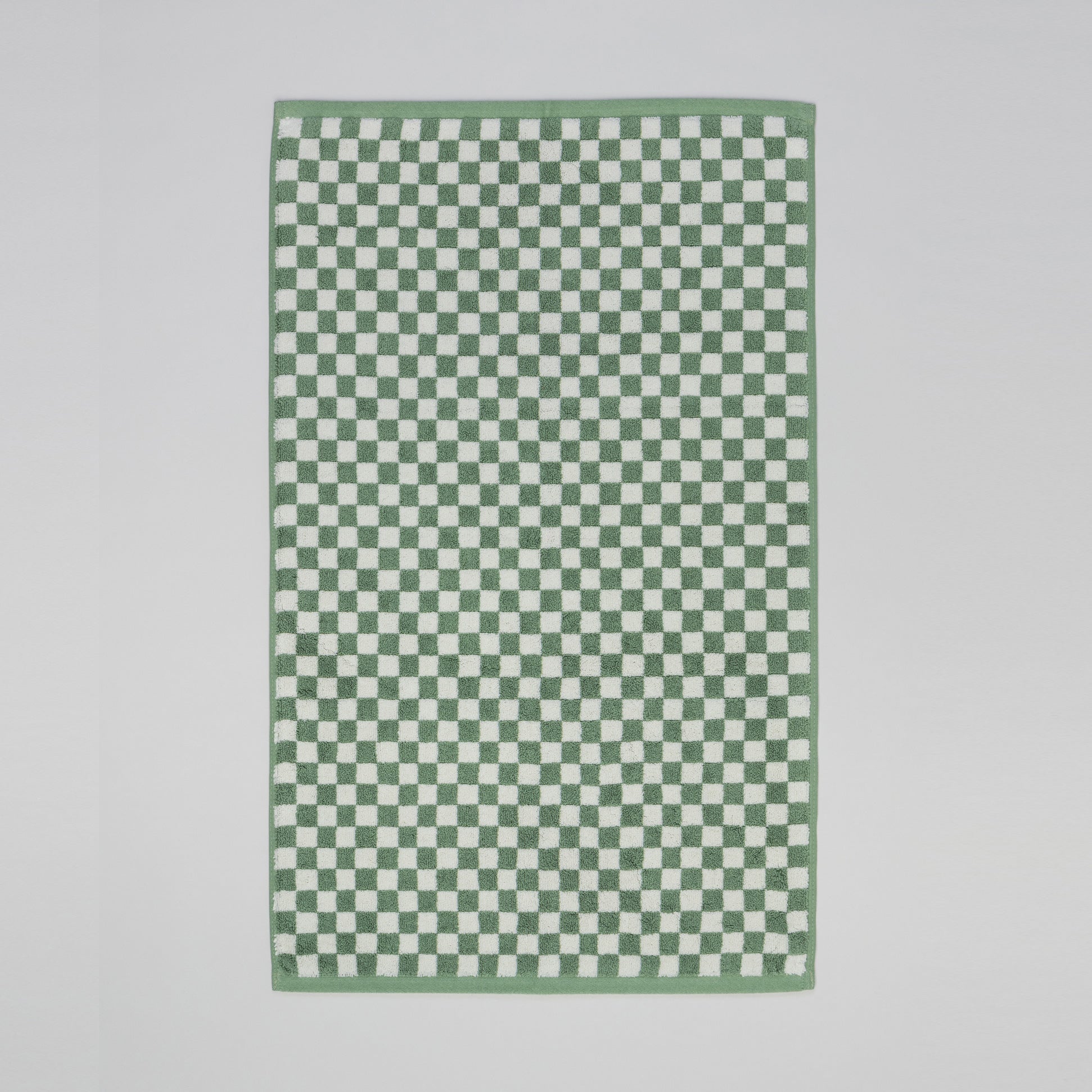 BAINA-towels-bath-mat-checkered-Sage