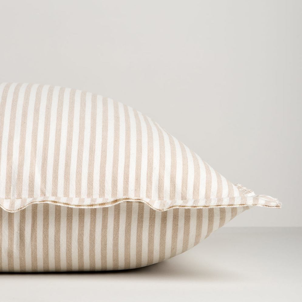 BAYA-Cushion-Rowan-Oat-stripe-cushion-detail