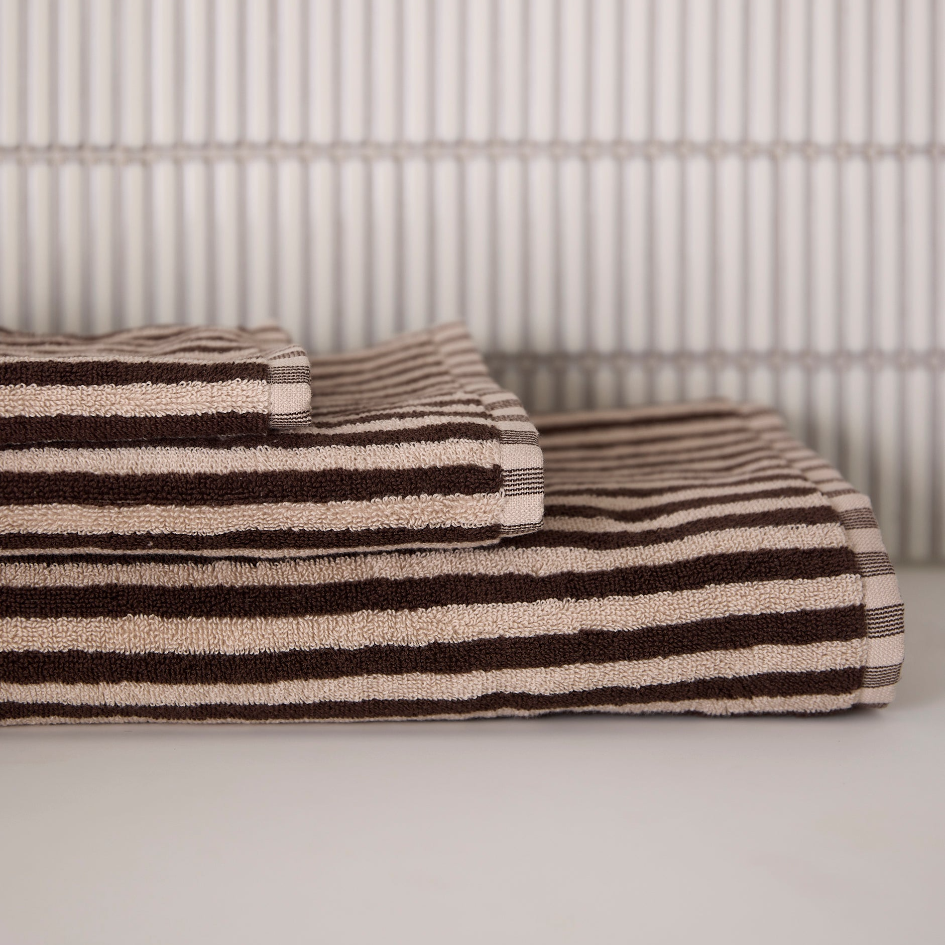 Citta-Wide-Cocoa-Stripe-Towel-Range