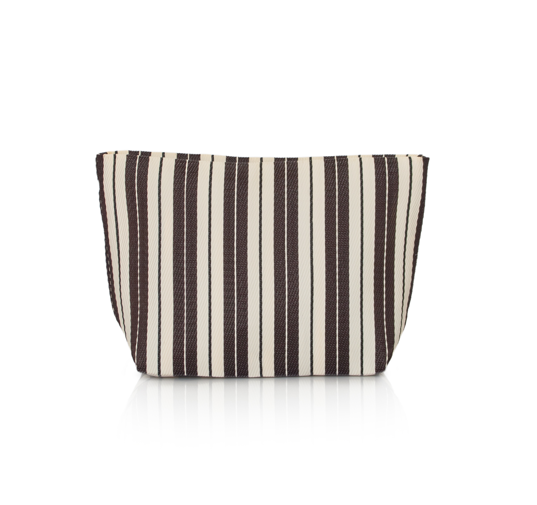 EAU-bags-brown-stripe-Jardin-POCHE-pouch