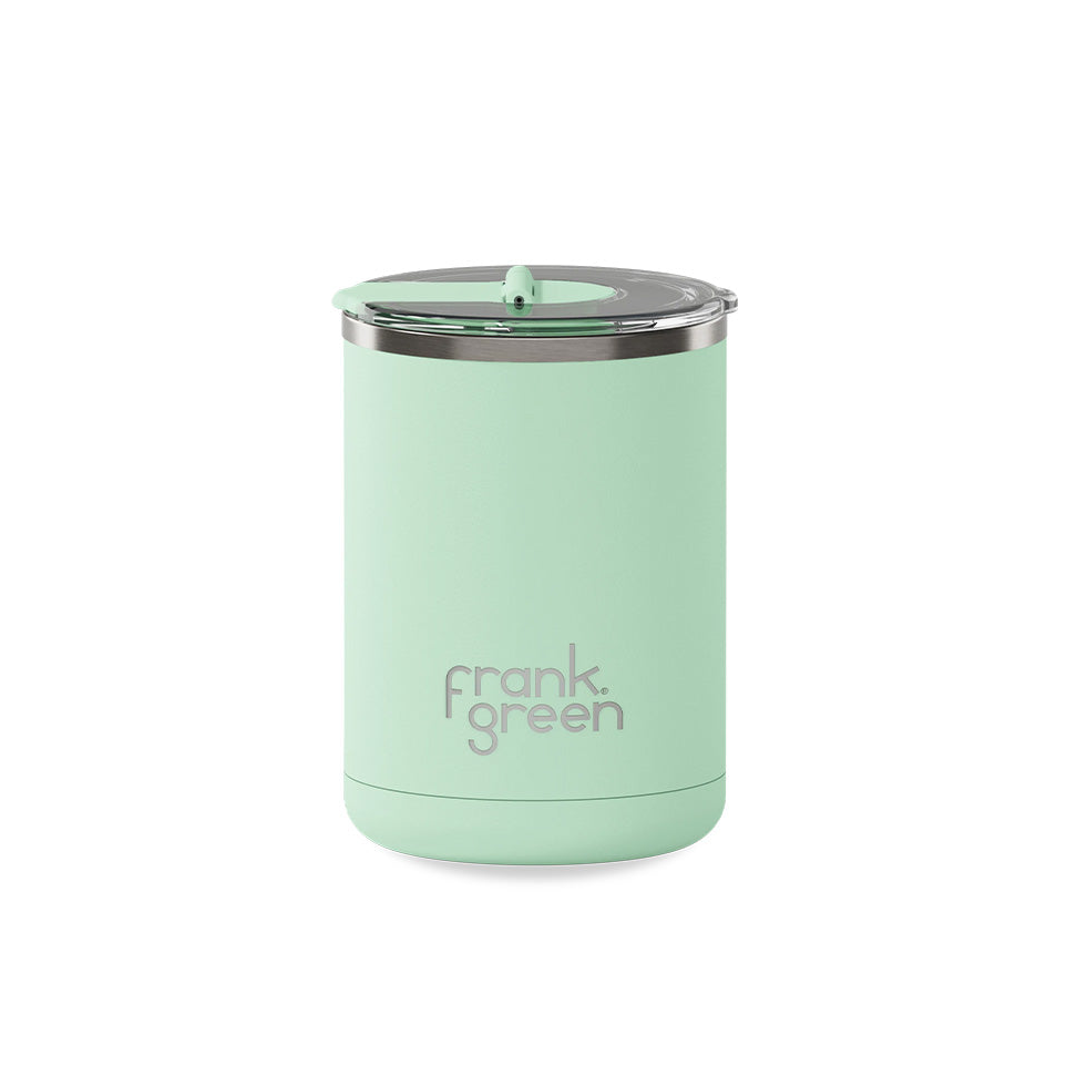 FRANK-GREEN-Ceramic-Coffee-Cup-Hinged-Lid-Mint-Gelato