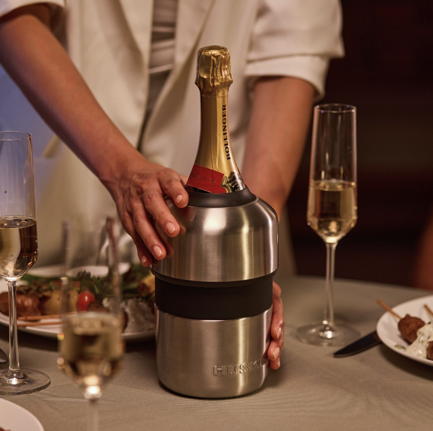 HUSKI-ChampagneCooler-in-Stainless-Steel
