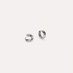 LA-DAILIE-EARRINGS-Chunky-Mini-Hoop-Silver