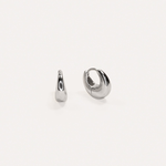 LA-DAILIE-EARRINGS-Teardrop-Hoops-Silver