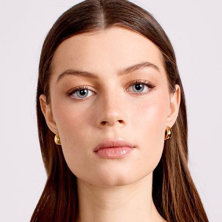 LA-DAILIE-Gold-Earrings-domed-hoops--GOLD