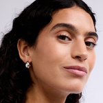 LA-DAILIE-Silver-Domed-Hoop-Earrings-3