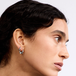 La-Dailie-earrings-Chunky-Mini-and-Teardrop-Hoops-Silver-1