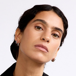 La-Dailie-earrings-Chunky-Mini-and-Teardrop-Hoops-Silver-2