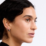 La-Dailie-earrings-Chunky-Mini-and-Teardrop-Hoops-Silver-4