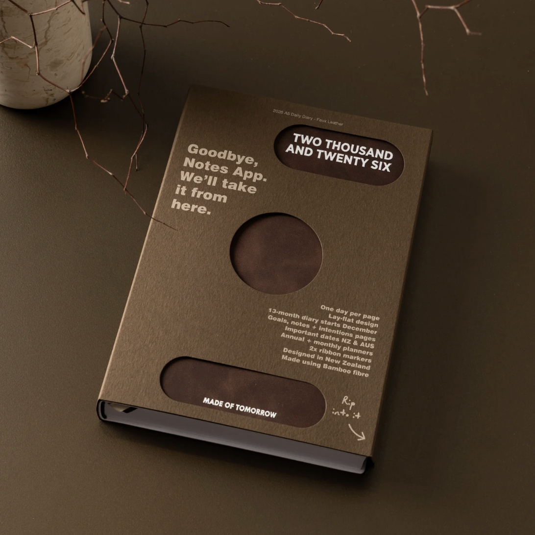 made-of-tomorrow-A5-daily-diary-Bark-Brown-faux-leather