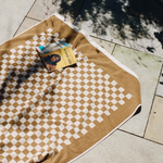baina-check-chequered-pool-towel-roman-cedar-sand