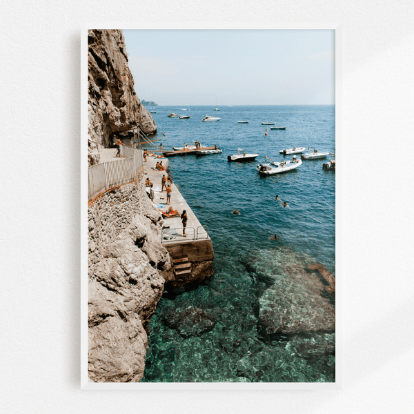     brijana-cato-framed-art-print-postcard-from-praiano-II-italy
