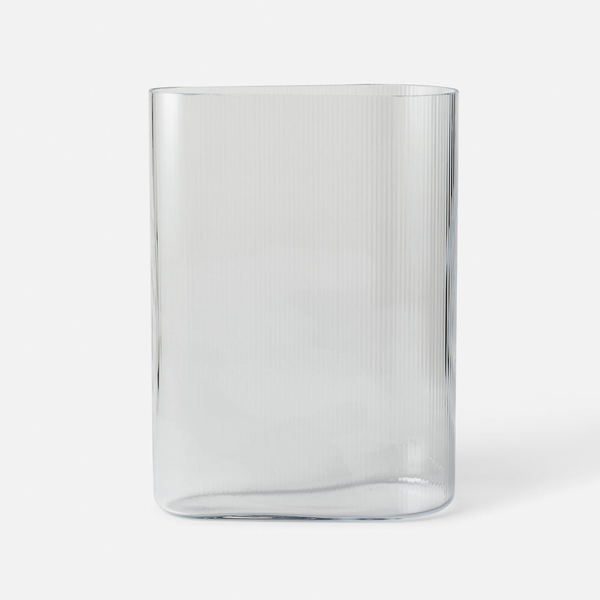 large-reeded-glass-vase-ripple-glass-nz